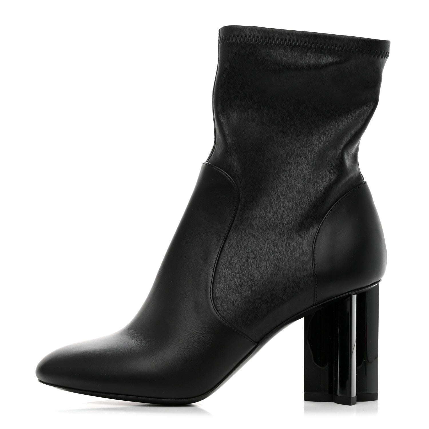 Louis Vuitton Calfskin Silhouette Ankle Boots 37.5 Black 1 of 8