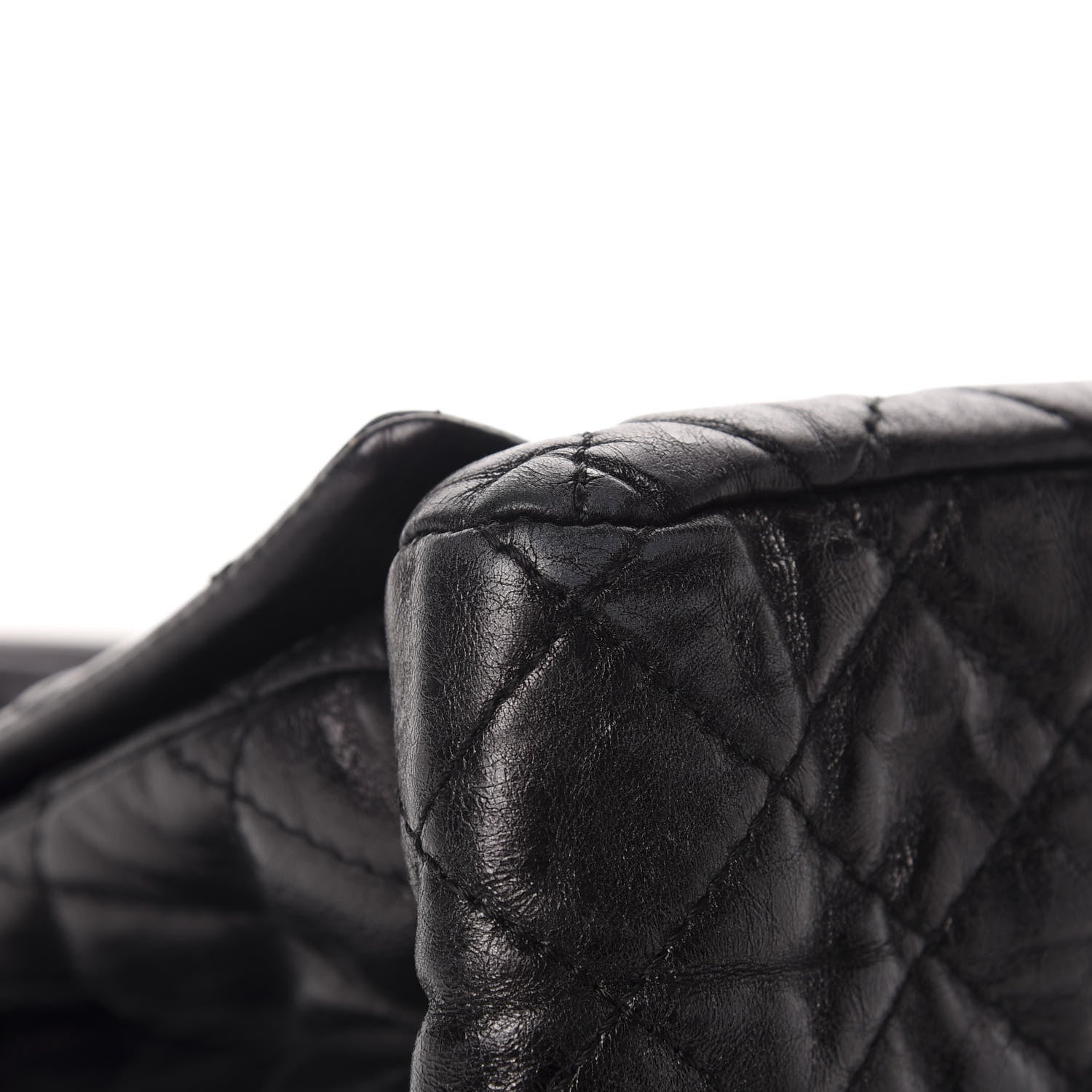 Chanel Metallic Calfskin Quilted XL Accordion Reissue Flap Black 12 of 15