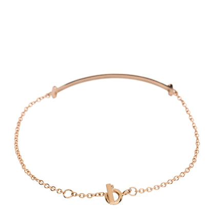 Tiffany 18K Rose Gold T Smile Bracelet 2 of 4