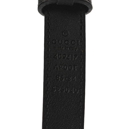 Gucci Calfskin Double G 20mm Belt 85 34 Black 5 of 6