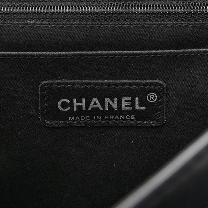 Chanel Lambskin Quilted Jumbo Icons Secret Label Flap Black 6 of 19