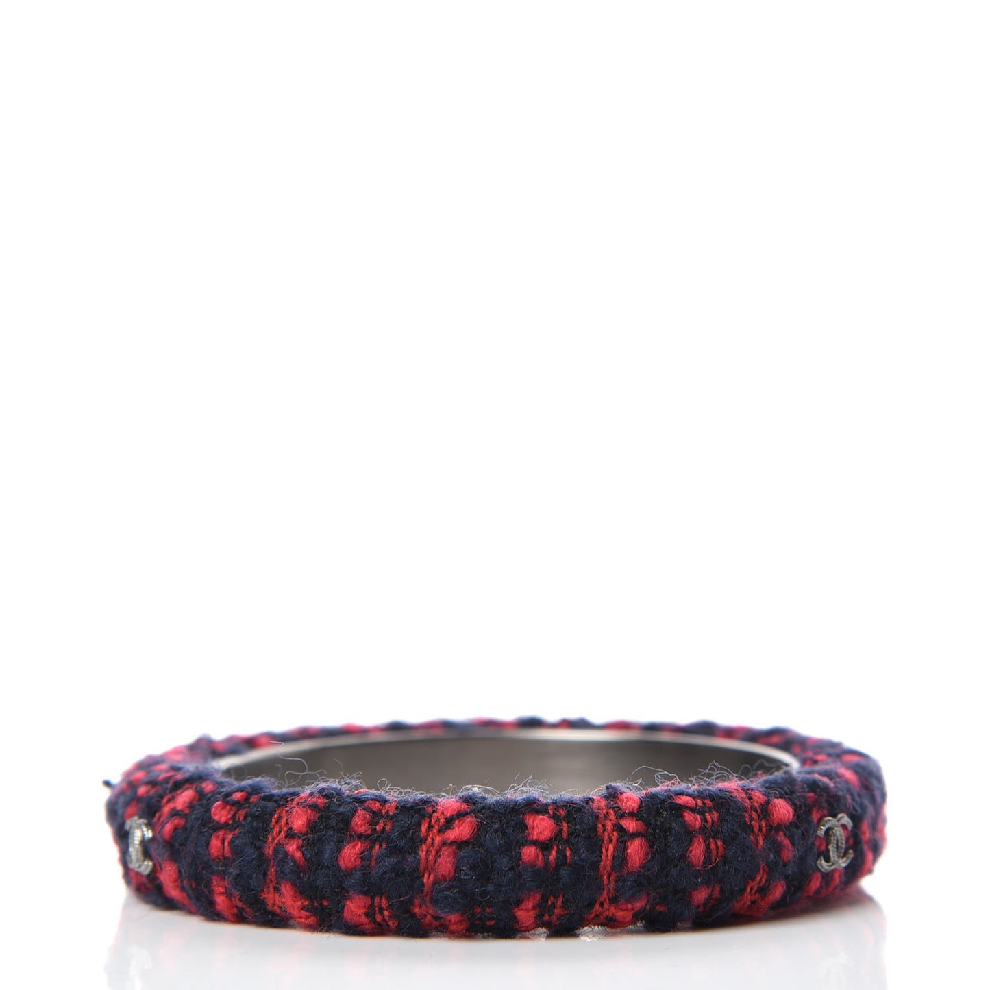 Tweed CC Narrow Bangle M Red Blue