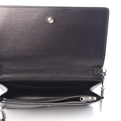 Givenchy Sugar Goatskin Pandora Chain Wallet Black 5 of 12