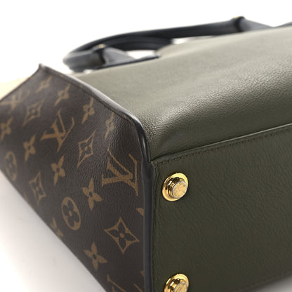 Louis Vuitton Calfskin Monogram On My Side MM Laurier Green Toffee Latte Beige 10 of 12