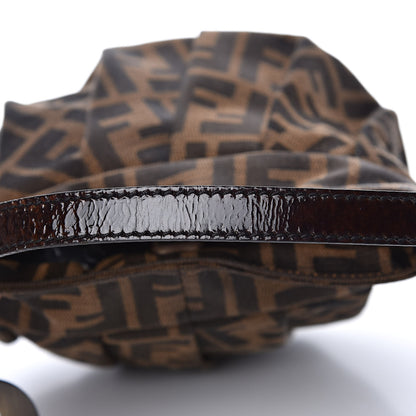 Fendi Zucca Patent Mini Chef Hobo Tobacco 10 of 11