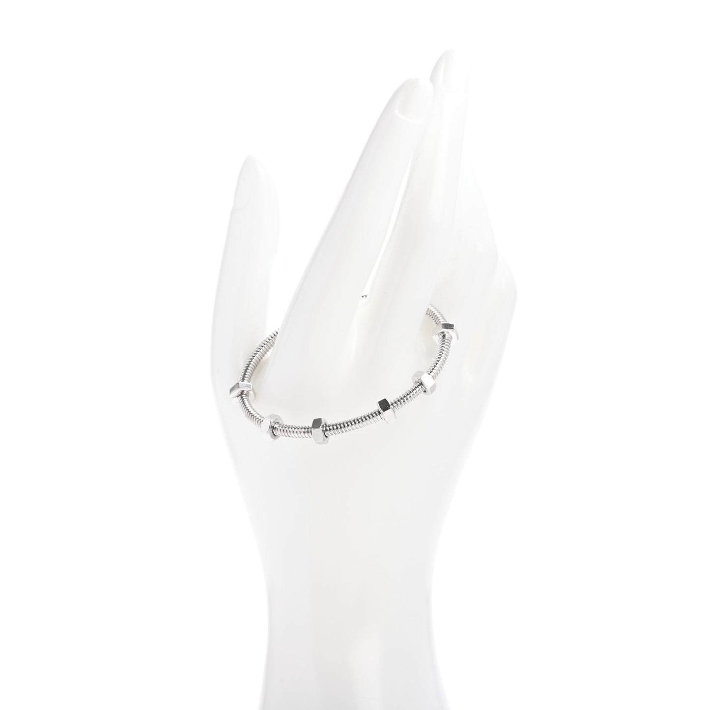 18K White Gold Ecrou de Cartier Bracelet 16