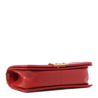 Chanel Lambskin Quilted Medium Boy Flap Red 4 of 9