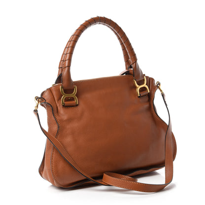 Chloe Calfskin Medium Marcie Satchel Tan 3 of 10