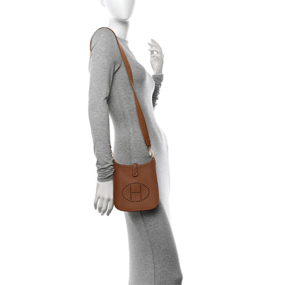 Hermes Taurillon Clemence Evelyne TPM Gold 2 of 11