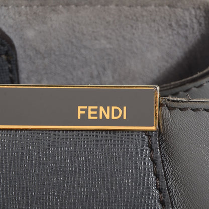 Fendi Vitello Elite Flamingo Regular 2Jours Tote Grigio Grigio Chiaro 3 of 11