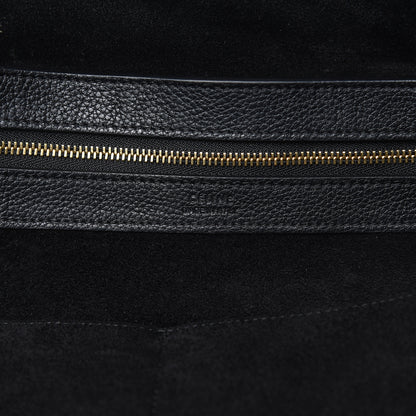 Celine Soft Grained Calfskin Medium Belt Cabas Phantom Black 6 of 14
