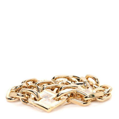 Fendi Metal Diamond Metallo Chain Strap Oro Soft 2 of 4