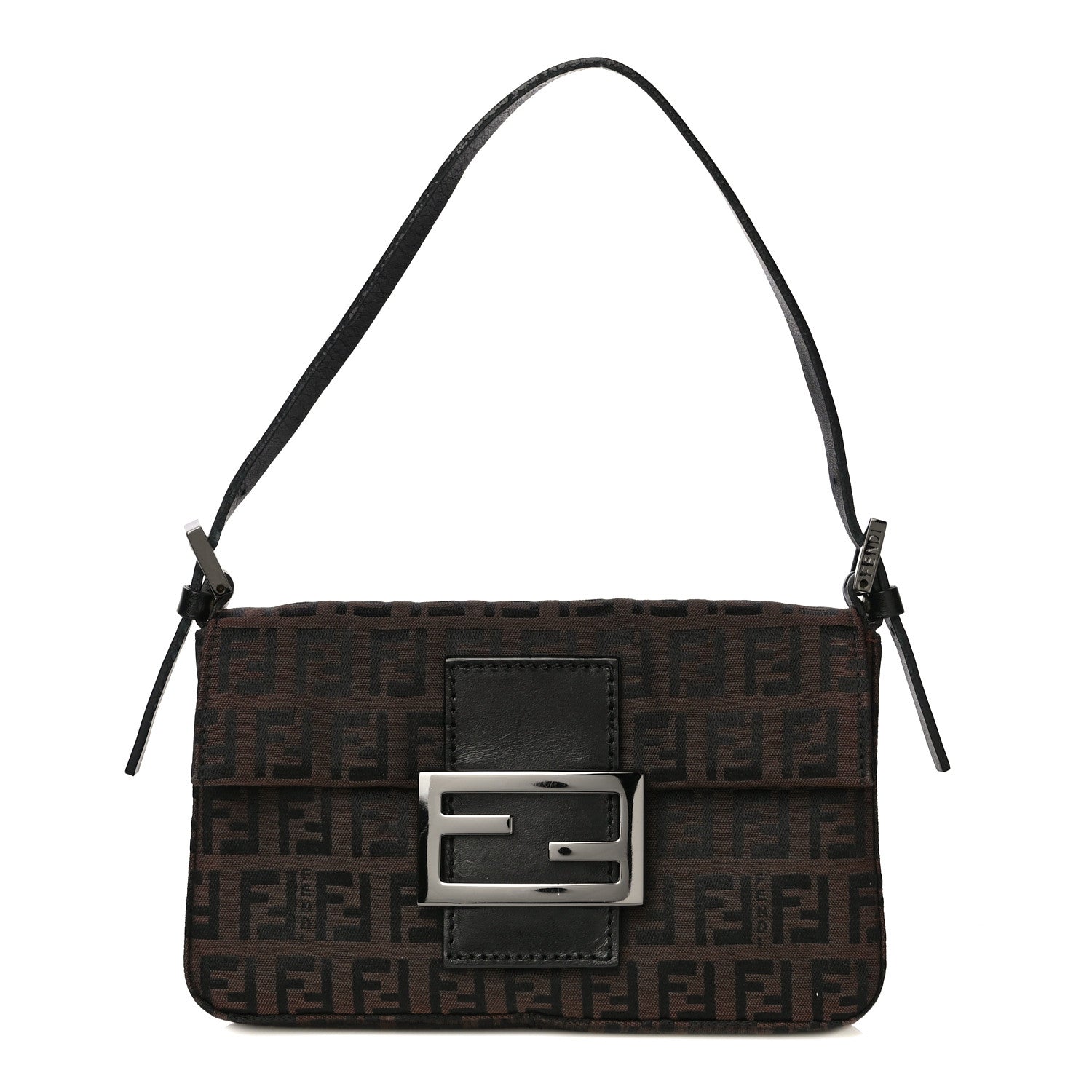 Fendi Zucchino Mini Baguette Brown 1 of 13