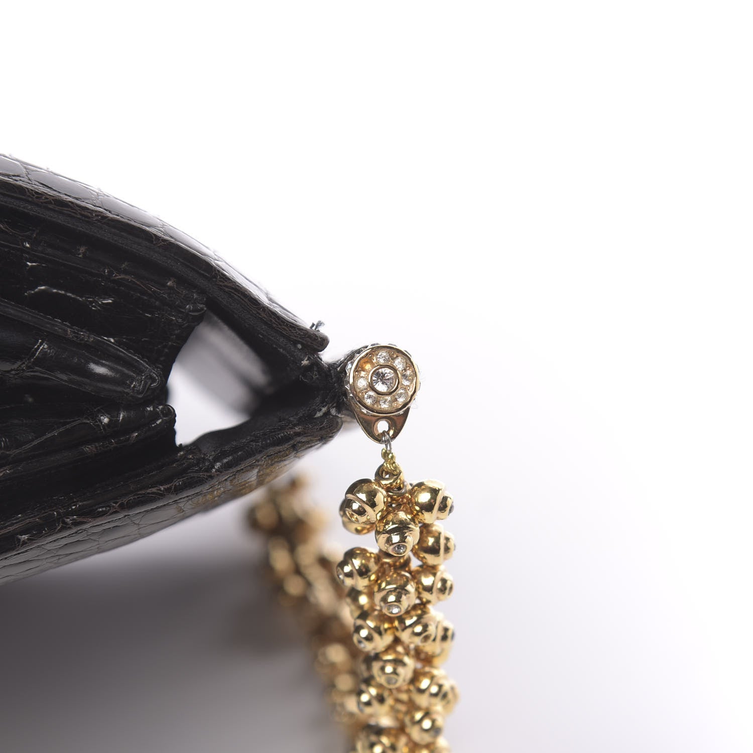 Judith Leiber Alligator Crystal Evening Bag Black 16 of 17
