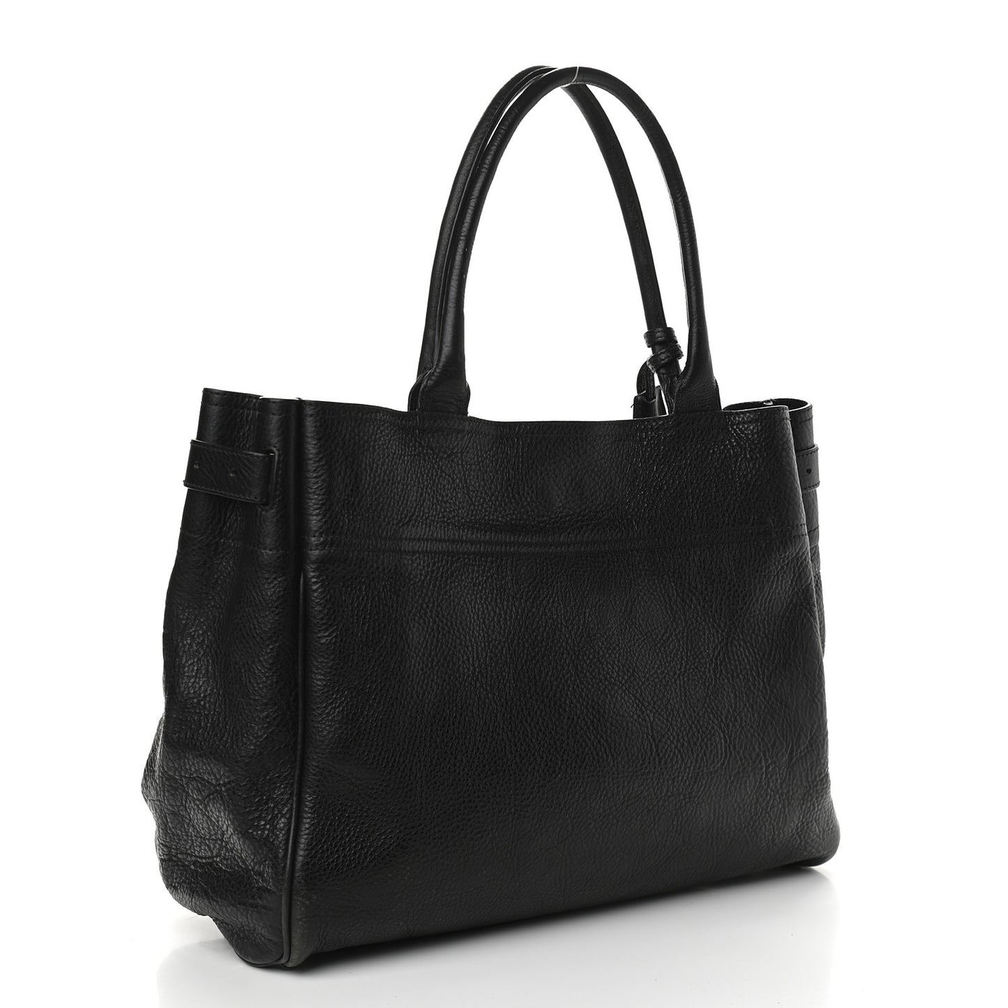 Natural Leather Bayswater Tote Black