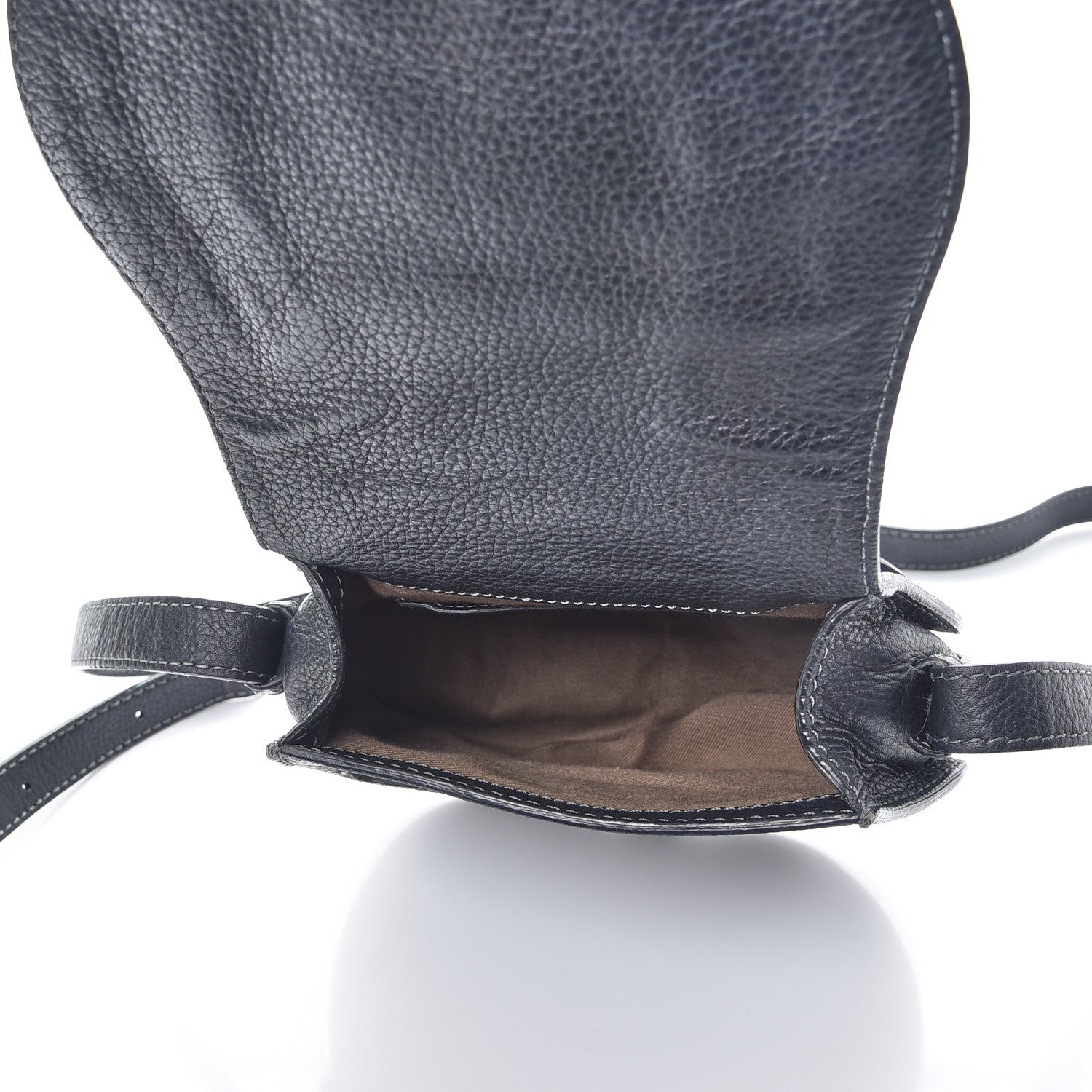 Chloe Calfskin Mini Marcie Round Crossbody Bag Black 5 of 11