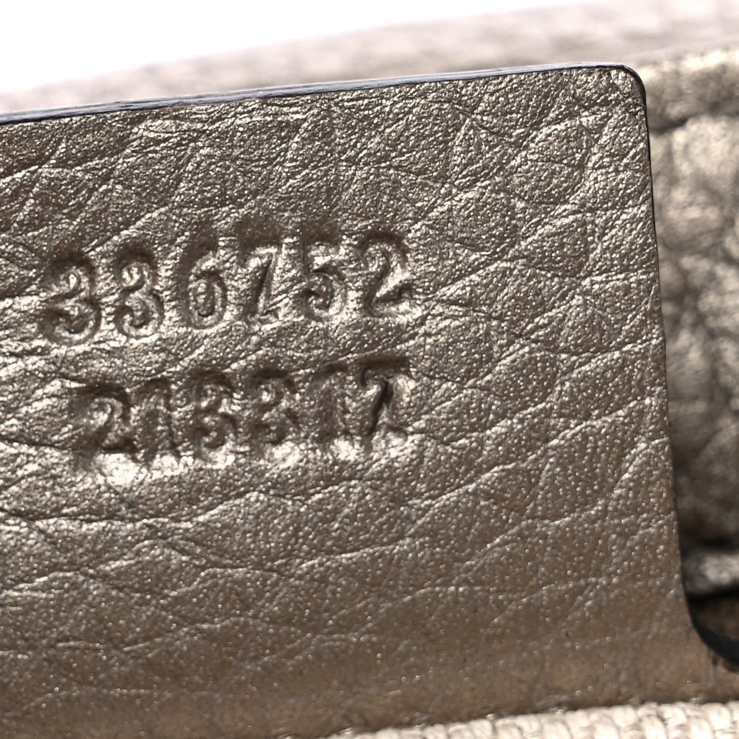 Gucci Metallic Cellarius Calfskin Medium Soho Flap Crossbody Sasso 7 of 10