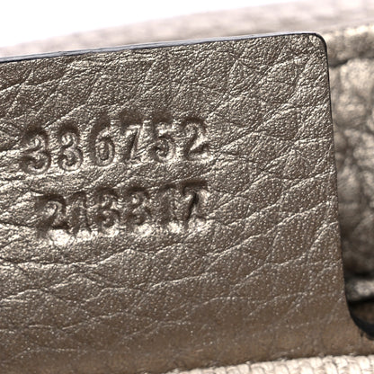 Gucci Metallic Cellarius Calfskin Medium Soho Flap Crossbody Sasso 7 of 10
