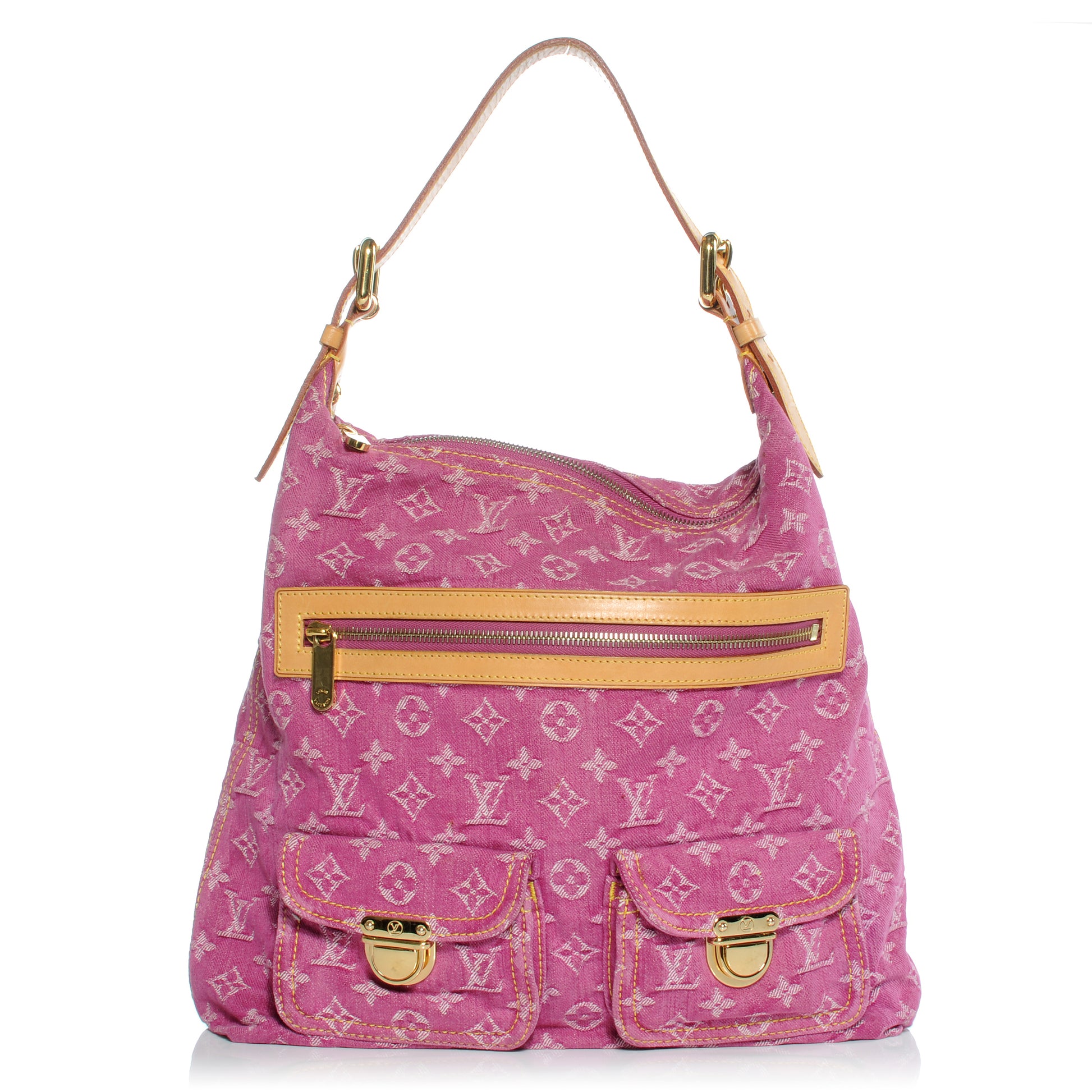Louis Vuitton Denim Baggy GM Fuchsia 1 of 7