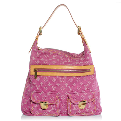 Louis Vuitton Denim Baggy GM Fuchsia 1 of 7