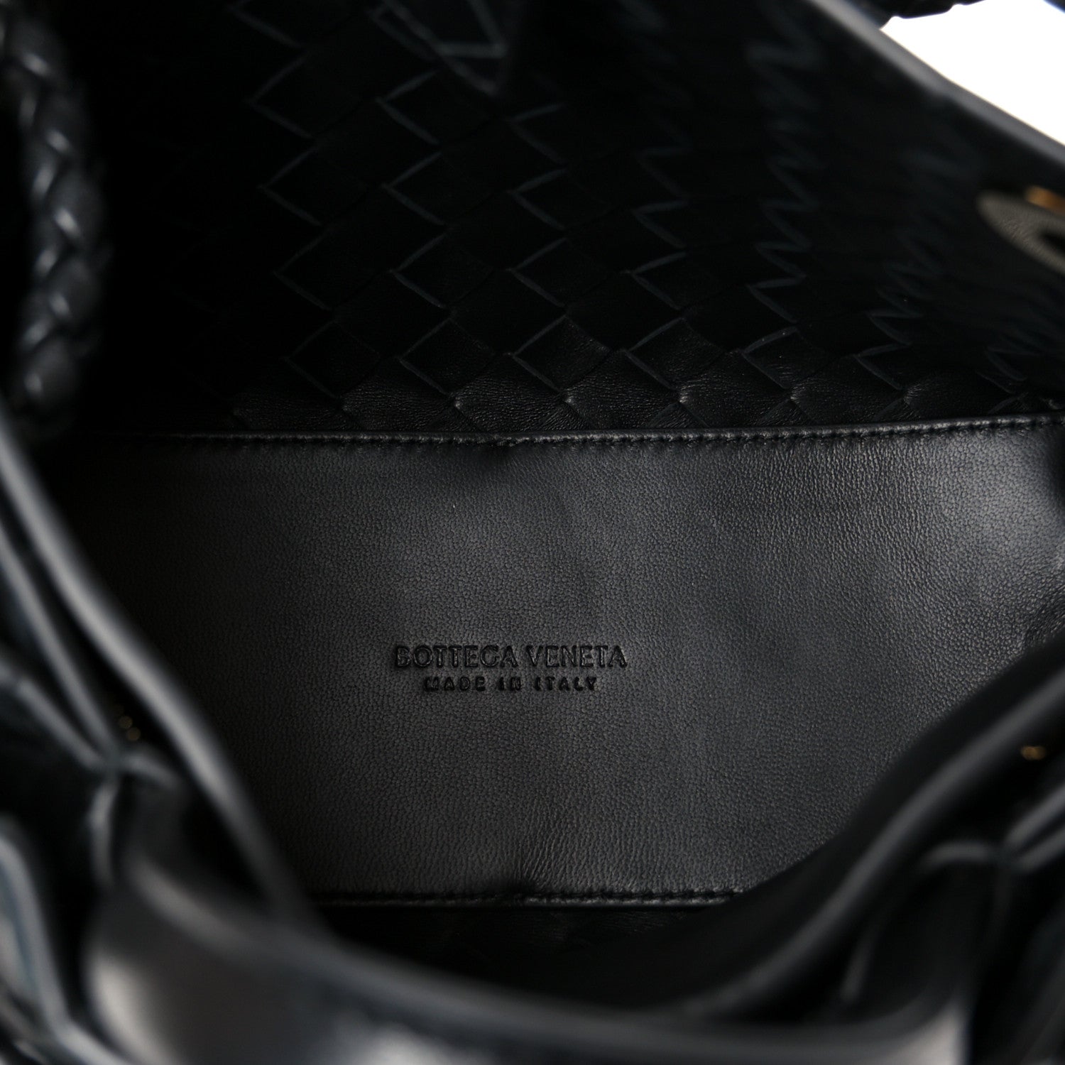Bottega Veneta Nappa Intrecciato Small Andiamo Shoulder Bag Black 5 of 10