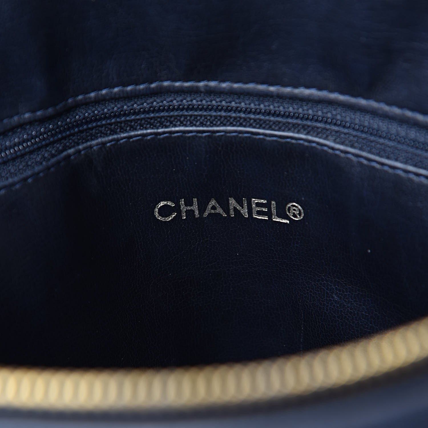 Chanel Lambskin Quilted Shoulder Bag Navy 6 of 12