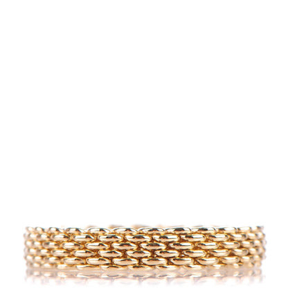 Tiffany 18K Yellow Gold Narrow Somerset Mesh Ring 6 1 of 5