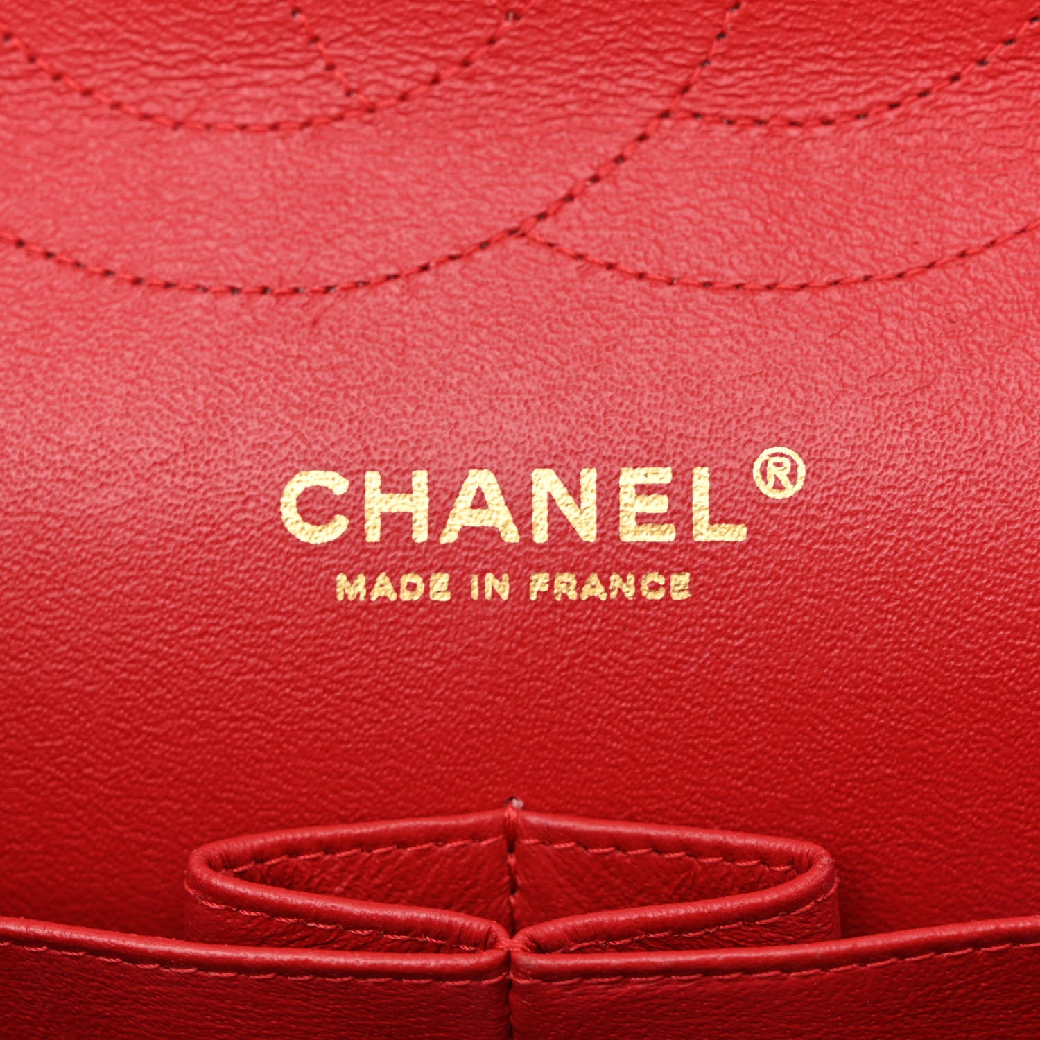 Chanel Lambskin Quilted Jumbo Double Flap Red 6 of 10