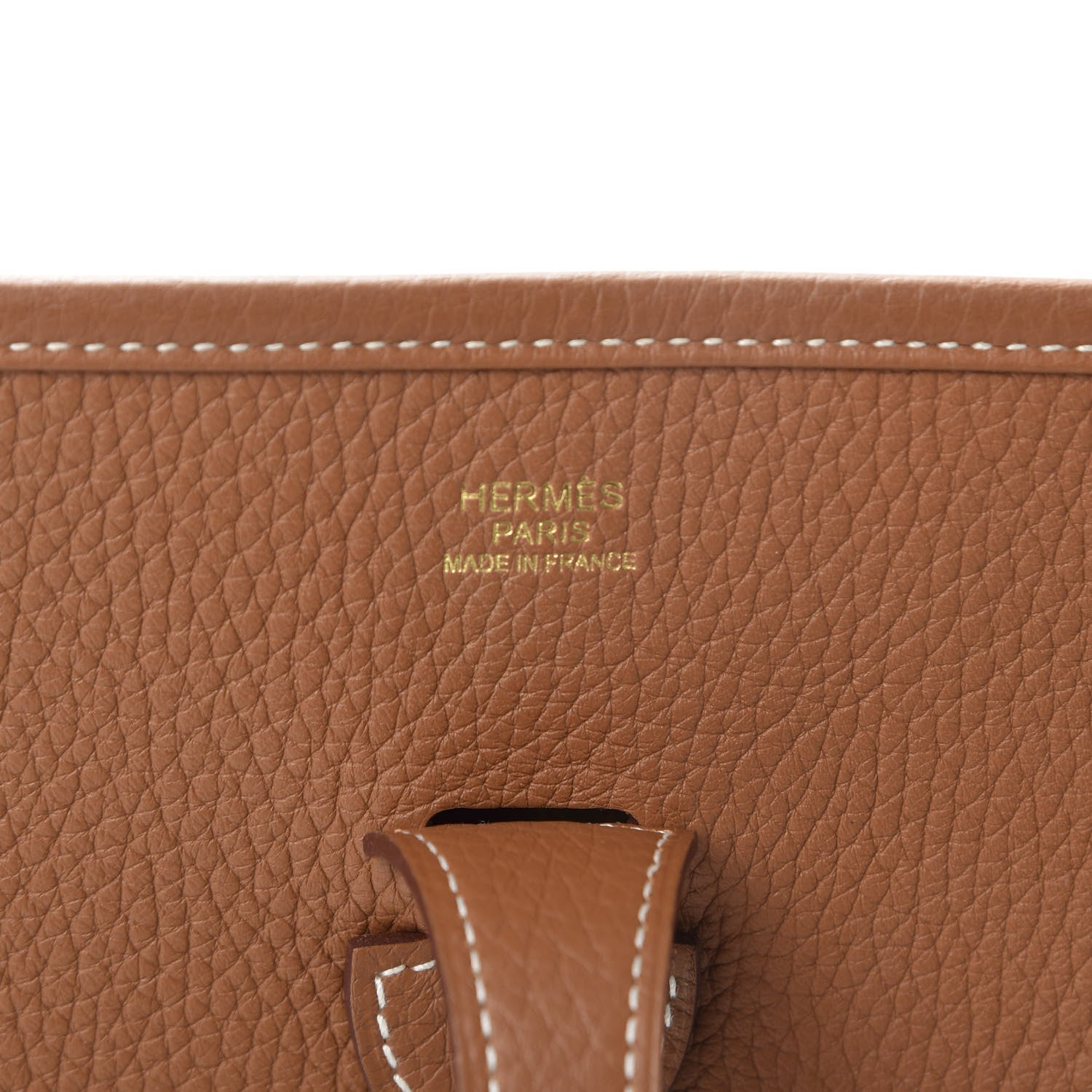 Hermes Taurillon Clemence Evelyne III PM Gold 7 of 9
