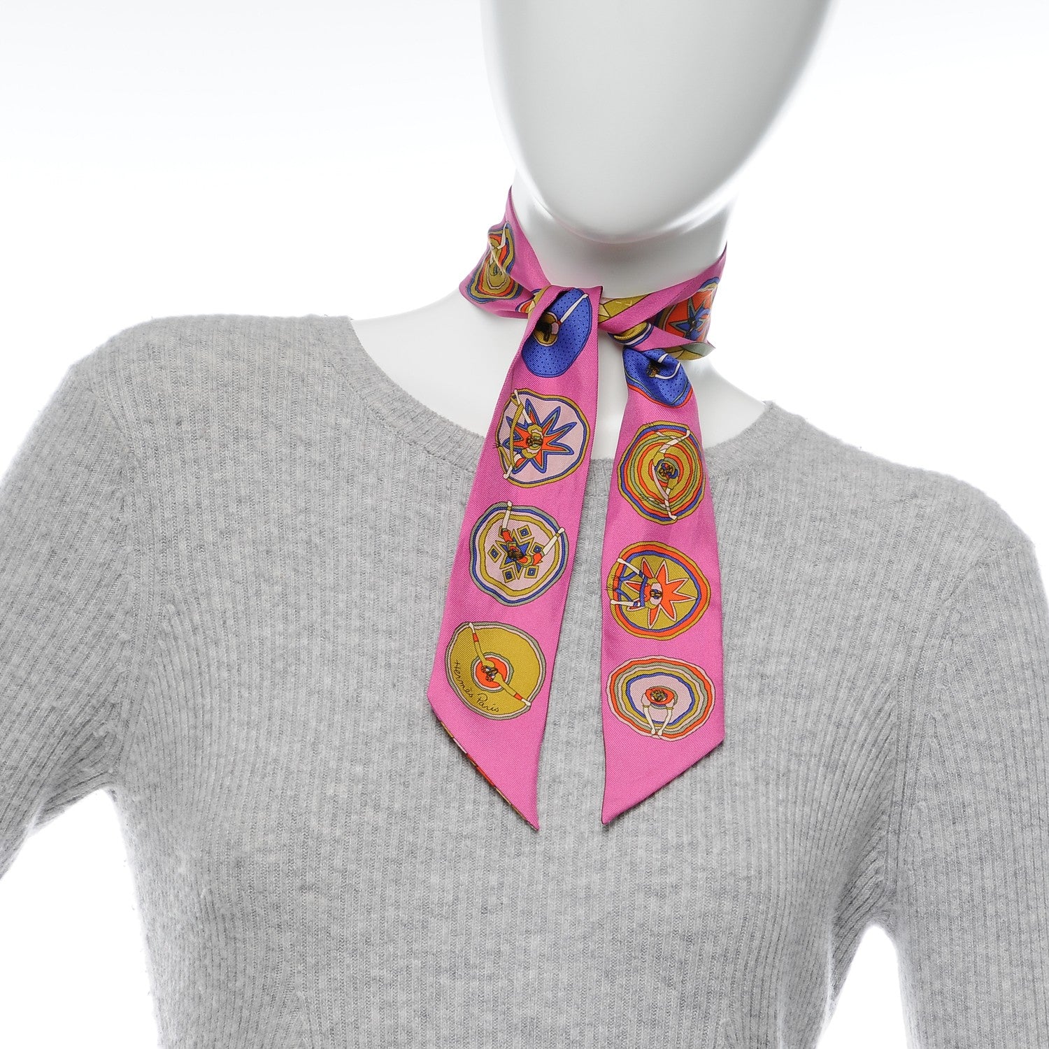 Hermes Silk Belles du Mexique Twilly 2 of 4