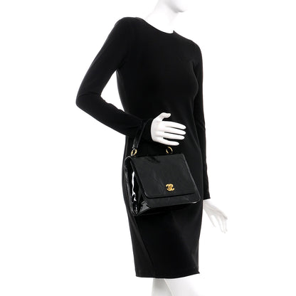 Chanel Patent Medium Kelly Flap Black 2 of 12
