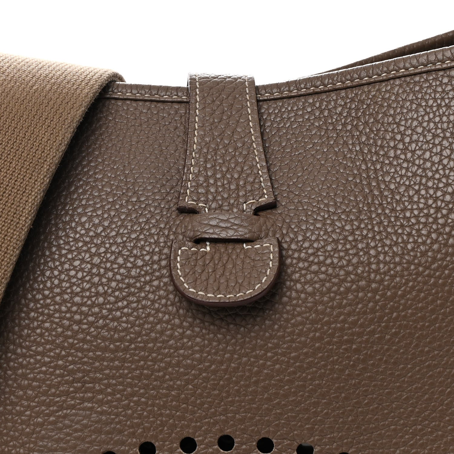 Hermes Taurillon Clemence Evelyne III GM Etoupe 8 of 12