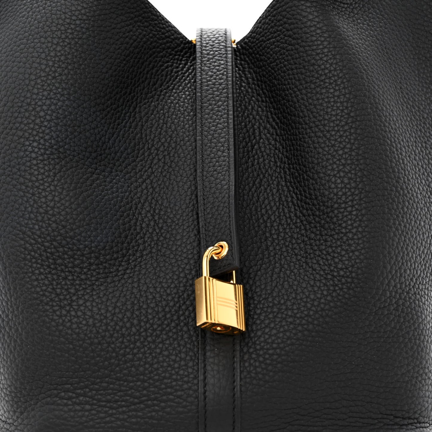 Taurillon Clemence Picotin Lock 26 GM Black