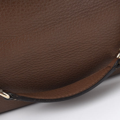 Gucci Pebbled Calfskin Medium Soho Chain Shoulder Bag Maple Brown 10 of 12