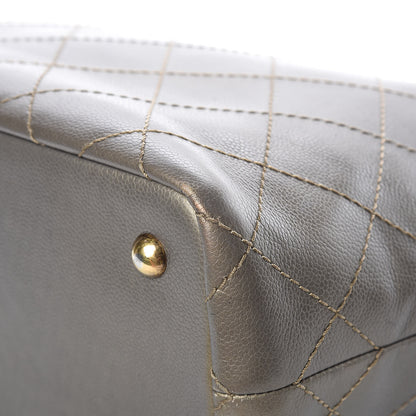 Chanel Grained Calfskin Large Shopping Fever Tote Gold 14 of 16