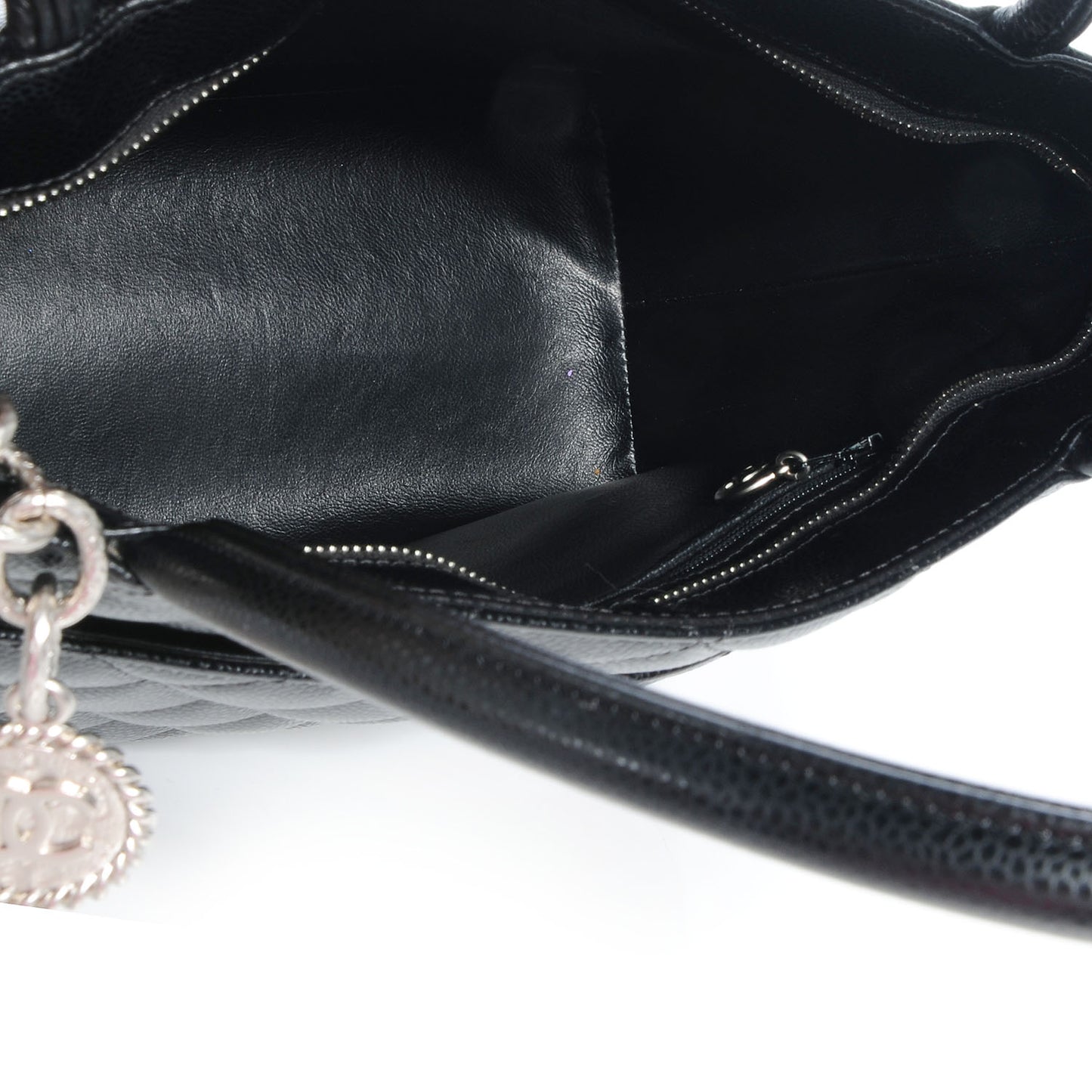 Caviar Medallion Tote Black