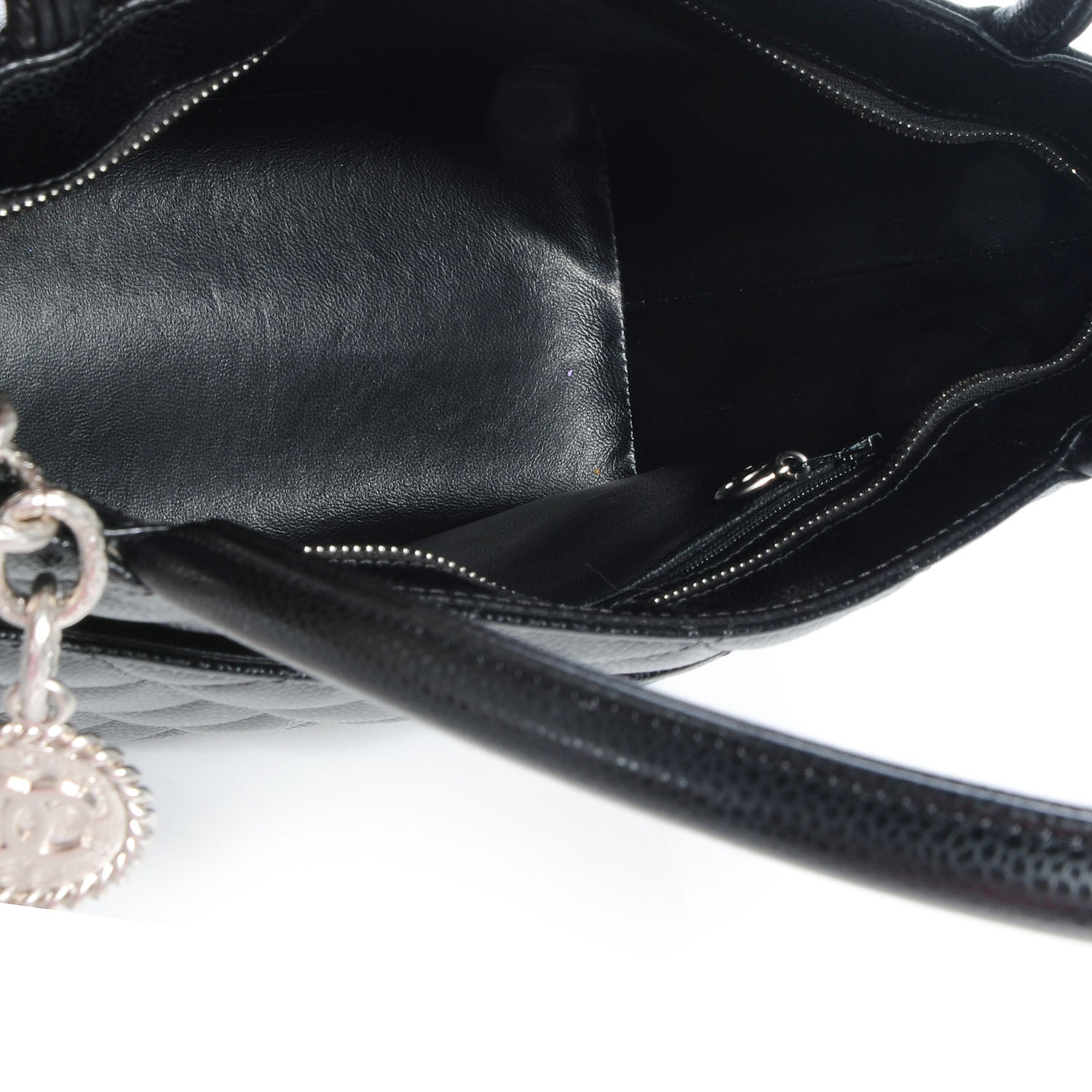 Chanel Caviar Medallion Tote Black 5 of 8