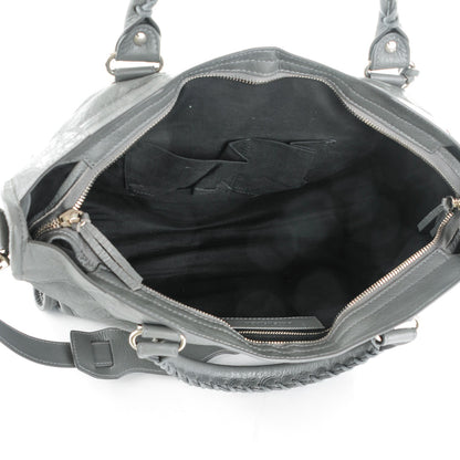 Balenciaga Agneau Silver Metallic Edge Hardware City Gris Cendre 6 of 8