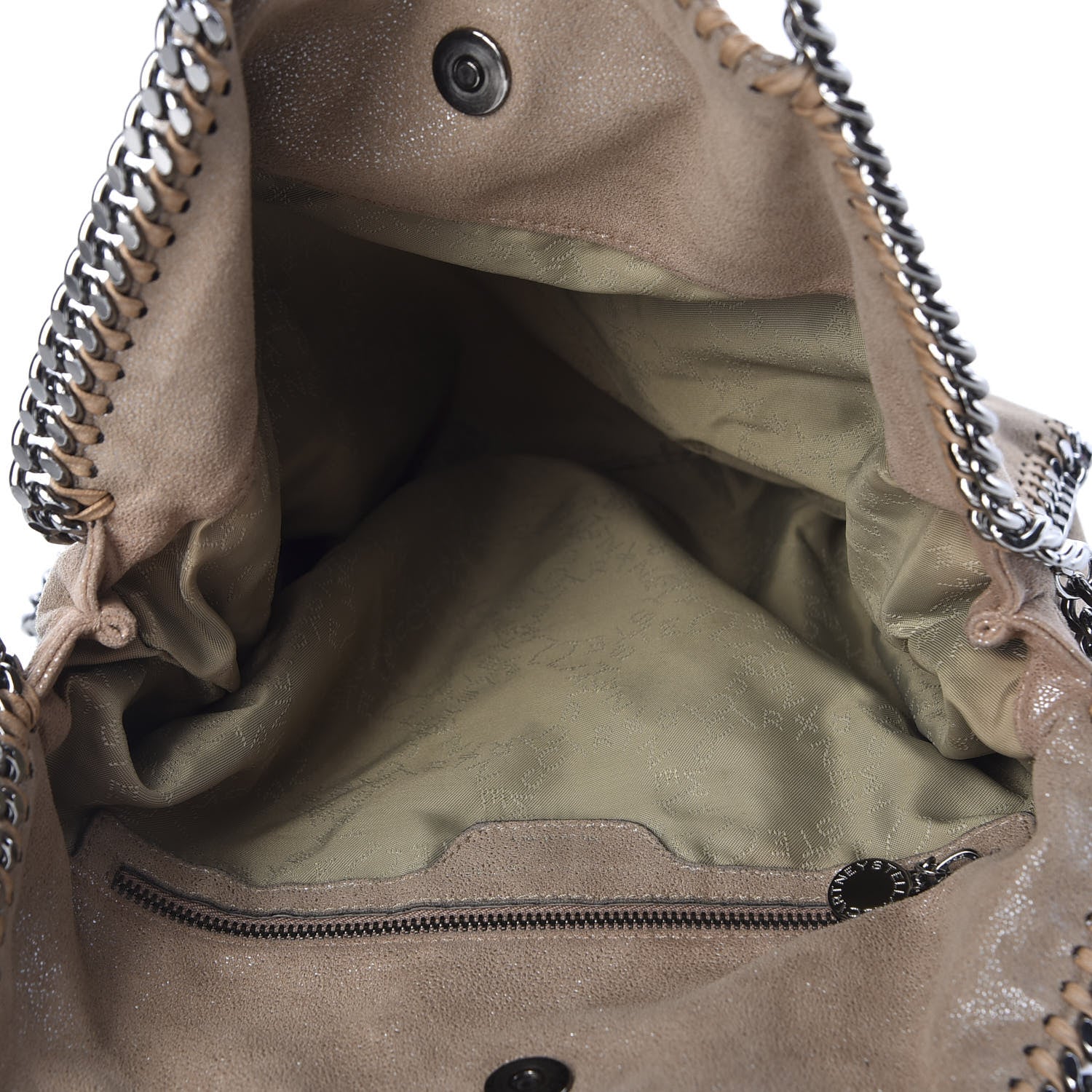Stella McCartney Shaggy Deer Falabella Fold Over Tote Taupe 4 of 9