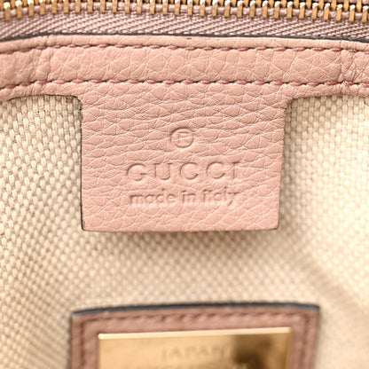 Gucci Pebbled Calfskin Small Soho Shoulder Bag Light Pink 6 of 18