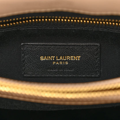 Saint Laurent Calfskin Y Quilted Monogram Medium Loulou Chain Satchel Blush 6 of 11