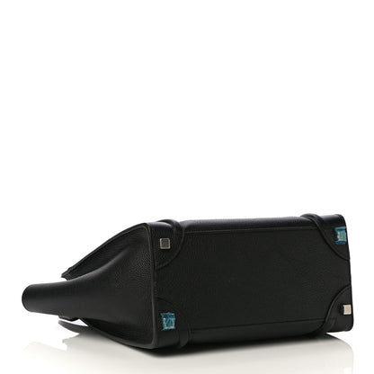 Celine Drummed Calfskin Micro Luggage Black 4 of 12