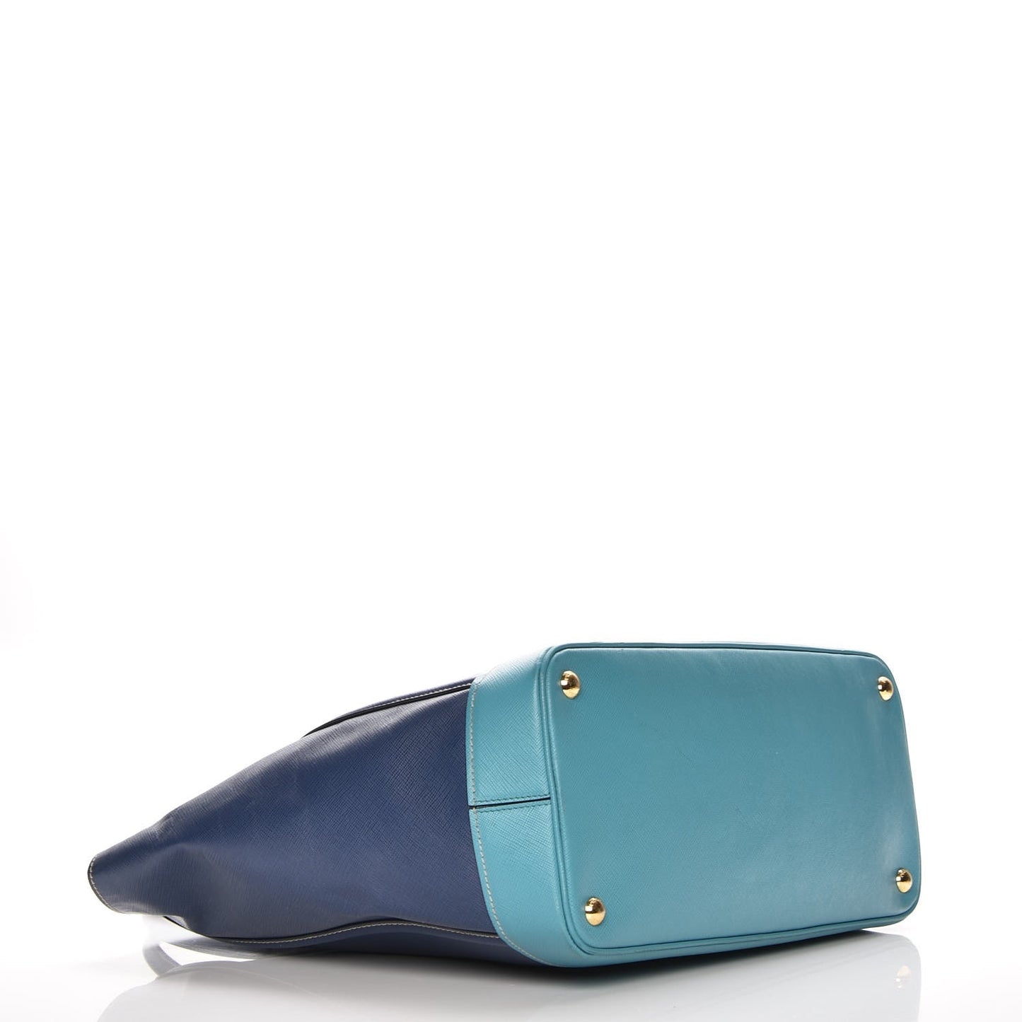 Saffiano Bi-Color Tote Bleuette Turchese