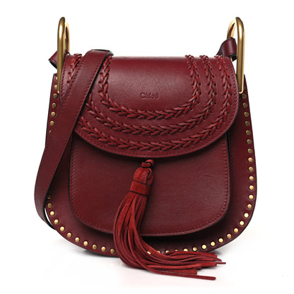 Chloe Calfskin Braided Small Hudson Shoulder Bag Sienna Red 1 of 10