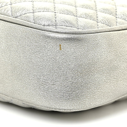 Gucci Laminated Nappa Web Trapuntata Small GG Shoulder Bag Argento 10 of 13