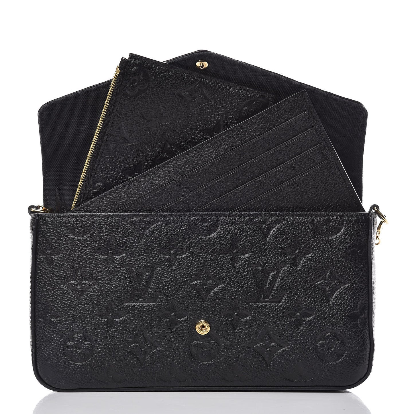Empreinte Pochette Felicie Chain Wallet Black