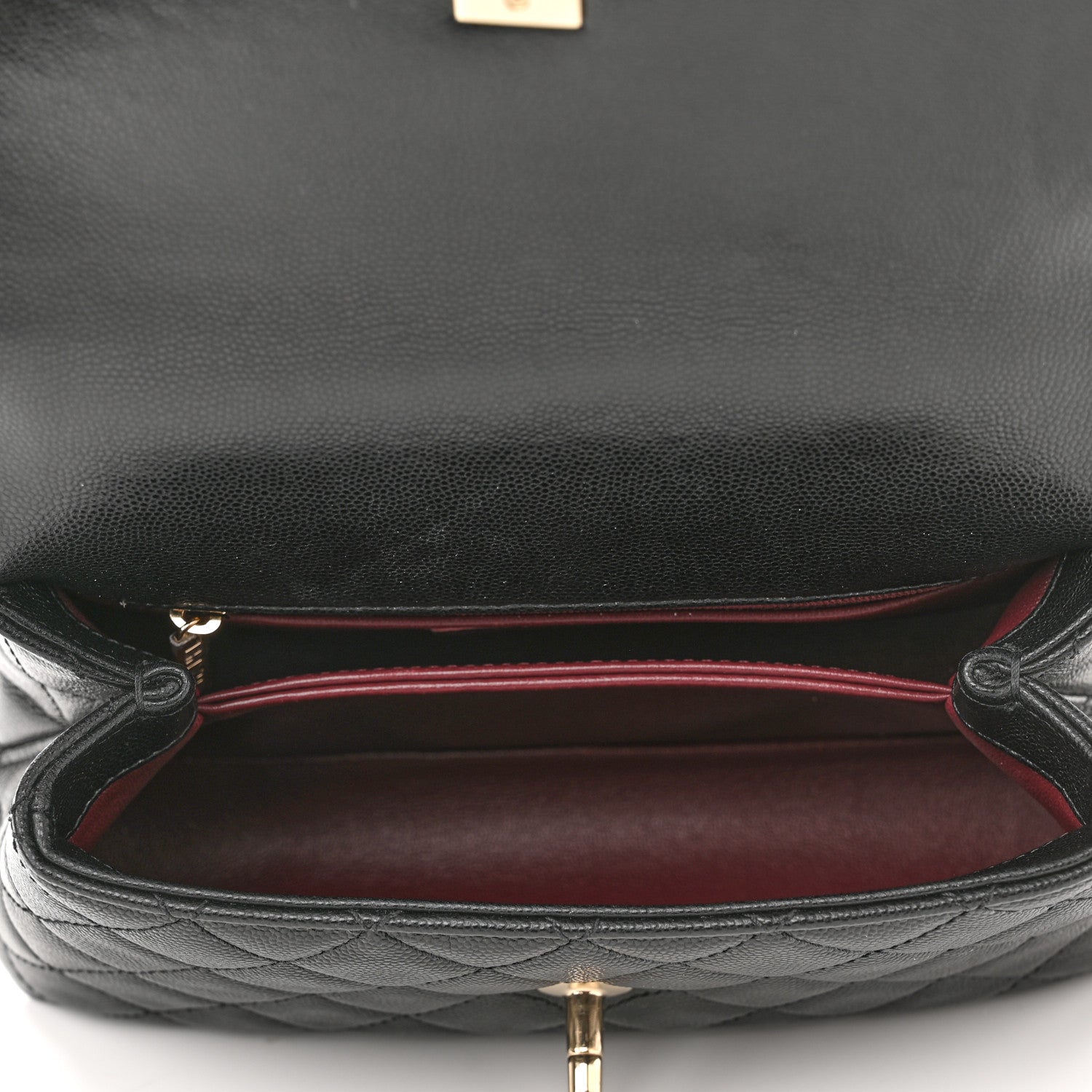 Chanel Caviar Quilted Mini Coco Handle Flap Black 5 of 10