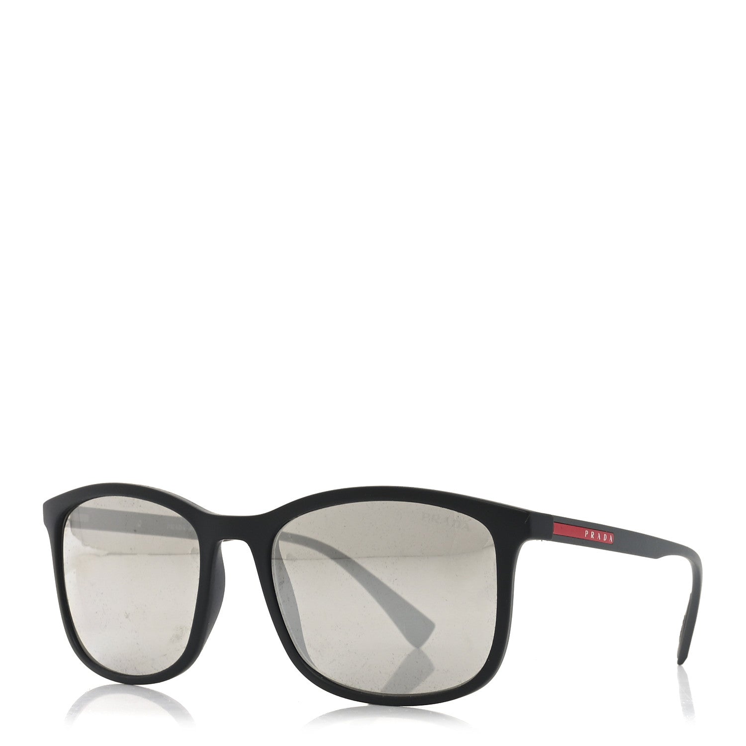 Prada Rubber Linea Rossa Sunglasses SPS 01T Black 1 of 7