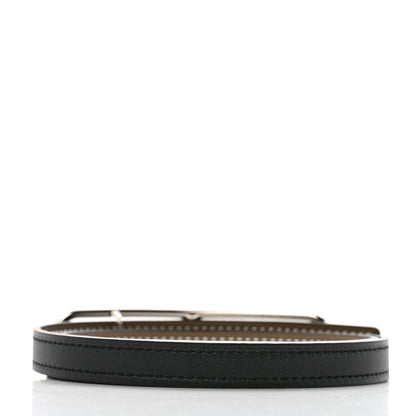 Hermes Swift Epsom 13mm Roulis Belt 75 30 Black Etoupe 2 of 5