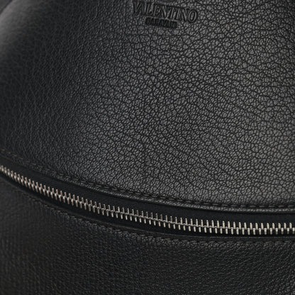 Valentino Garavani Grained Calfskin Rockstud Backpack Black 9 of 10